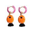 Starfish Charms Ear Buckle Lip Hoop Earrings Simple Enamel Fish Earrings  Party
