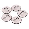 5Pcs Felt Caster Cups Bottom Furniture Pads for Hardwood Floors Sliders Prevent Scratches