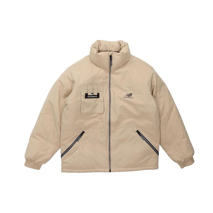 New Balance Logo Print Puffer Jacket Asia Sizing  Pink  Men s AMJ14308-BEI XL