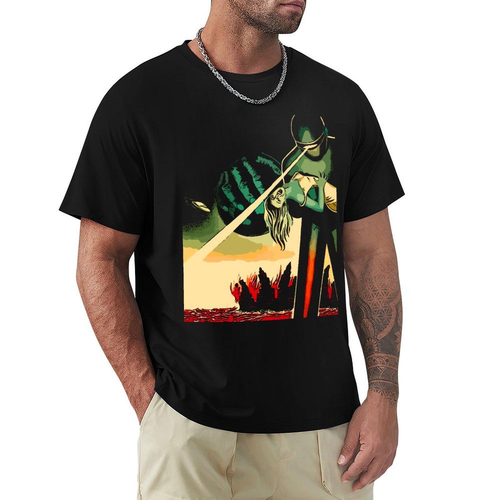 

gort TShirt hippie clothes tops Personalized tshirt oversizeds Mens tshirts 4XL