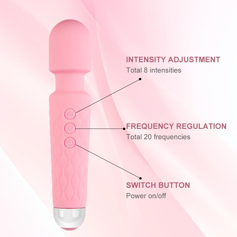 Vibrator für Frauen – 360° Biegsam Wiederaufladbar, 8 Geschwindigkeiten und 20 Modi Silikonstab zur Klitoris- & G-Punkt-Stimulation