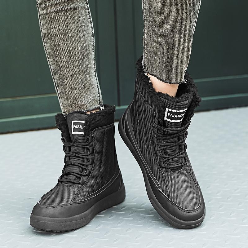 Staubdichte wasserdichte Damen-Schneestiefel, rutschfeste High-Top-Stiefel, Damen-Baumwoll-Stiefeletten, Herren-Winter-Schneestiefel