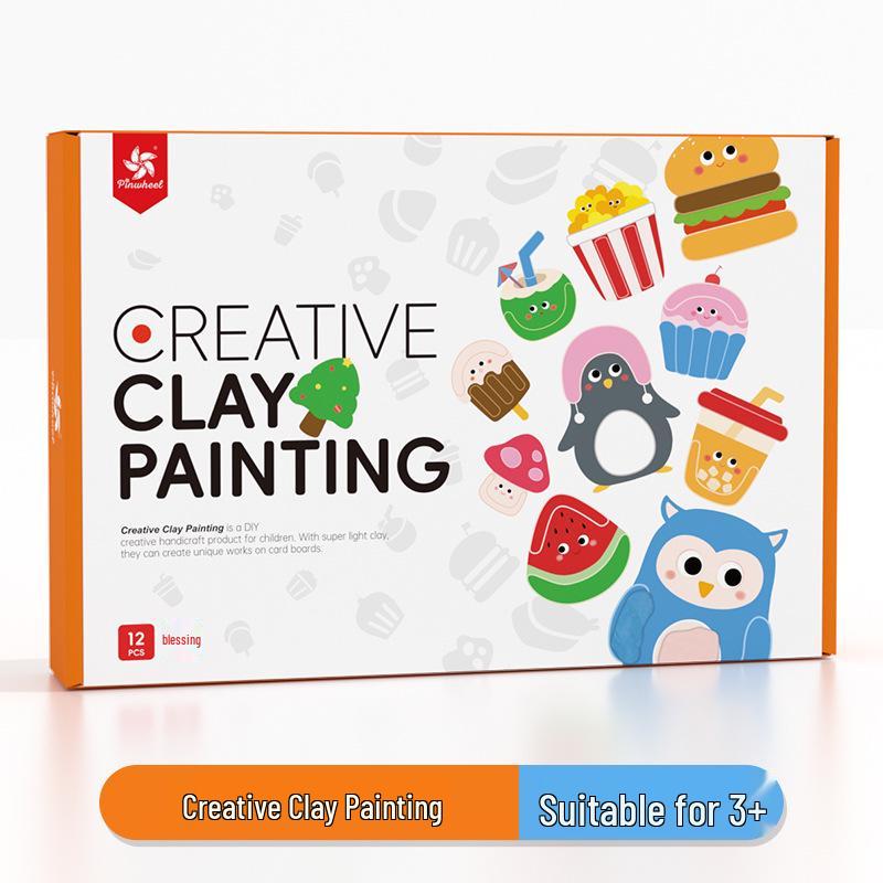 Pinwheel Creative Clay Painting DIY Art Set for Kids