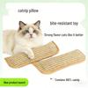 Catnip Pillow Teething Toy: Bite-Resistant, Stress Relief, Scratch & Wear-Resistant Cat Scratching Board.