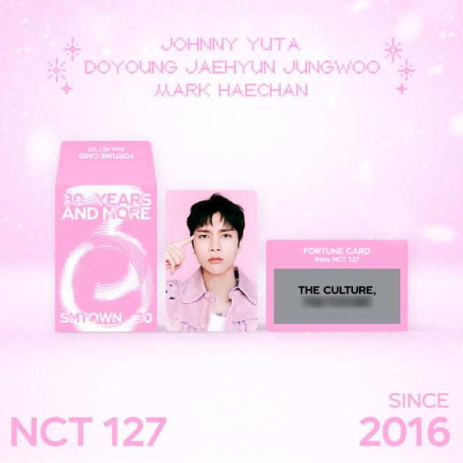 

Предварительный заказ SMTOWN LIVE 2025 30 Years and More Fortune Scratch Card Set NCT 127 Random 1 pack