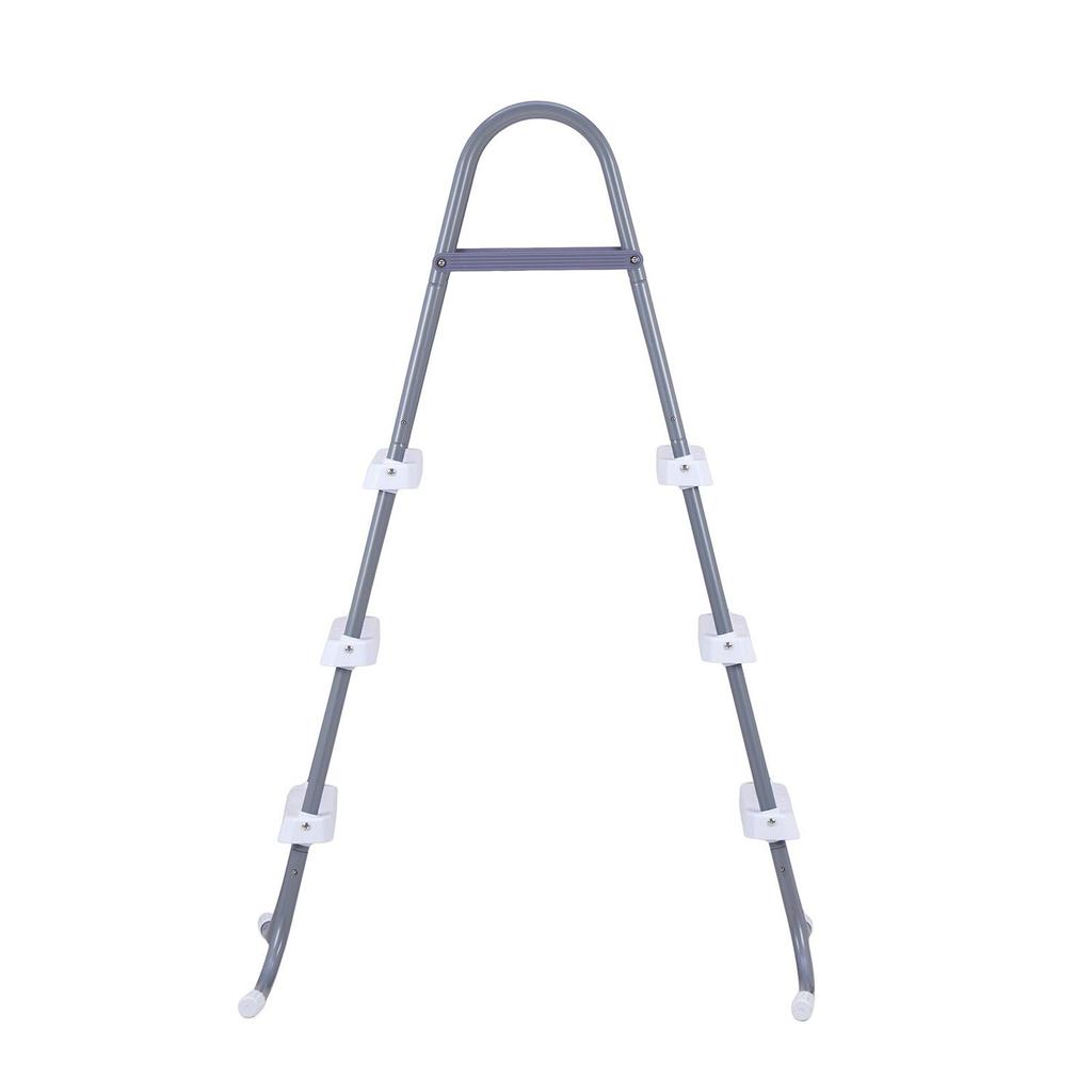 Above Ground Pool Ladder, 3-Step Steel A-Frame Swimming Pool Stairs for 106.7 Cm High Wall, 136 Kg Capacity Entry/Exit Steps with Secure Non-Slip