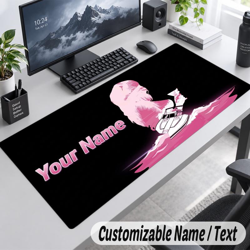 GTA Personalized Large Mouse Pad Custom Name Text Extended Desk Mat Gaming Mousepad