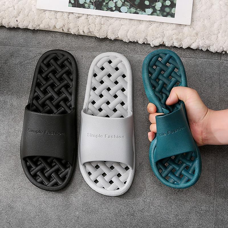 Bathroom leaking slippers hotel home couple simple home bath bathroom hollow nonslip hotel shoe support men