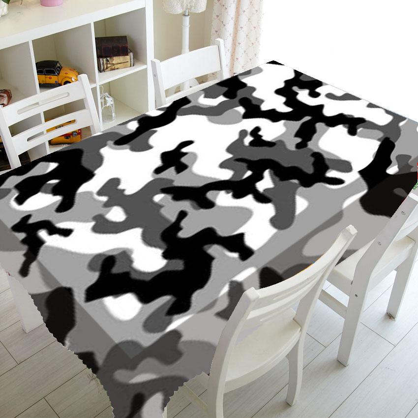 Green Camouflage Camo Pattern Table Cloth Cover Tablecloth for Party Home Decor Military Army Camo Tablecover Kitchen