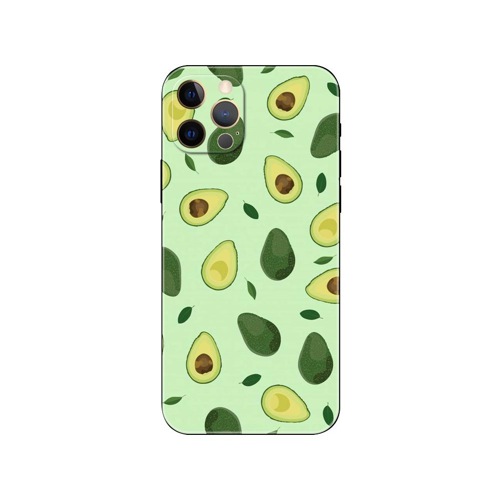 Cute Avocado phone case for iphone 5 5s 2020se 6 6s 7 8 plus x 10 XR XS 11 12 13 mini pro MAX black tpu back cover