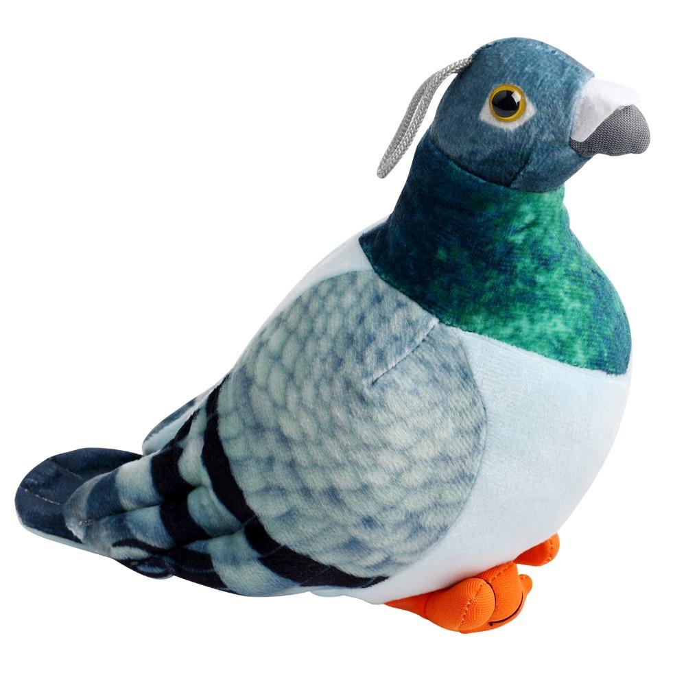 

Плюшевая жевательная игрушка для собаки, интерактивная, в форме мультяшного голубя, мягкая и милая, птица мира, животное, милая, в подарок для детей зелёный