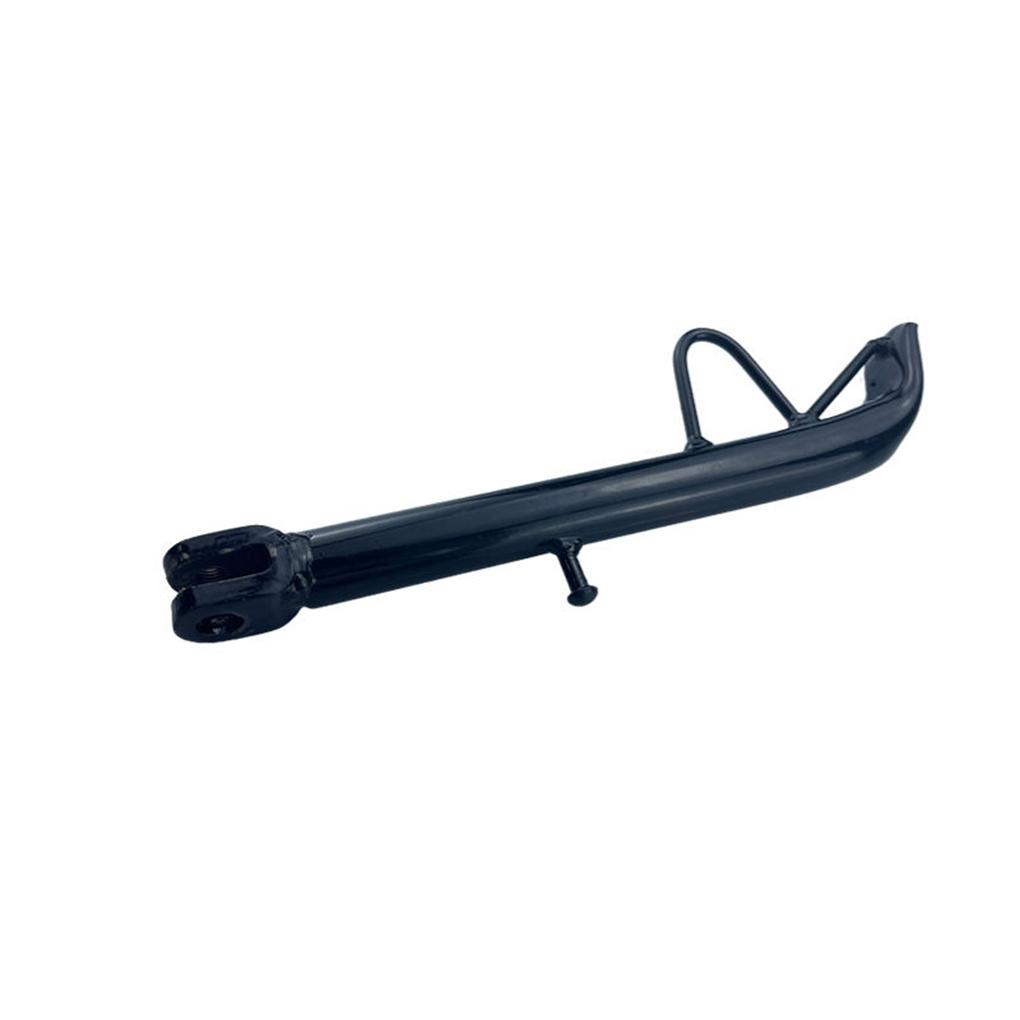 Sturdy and Durable Motorcycle Kickstand Easy Installation Made with Iron for Wear-Resistance Strong Compatibility, Black 21cm