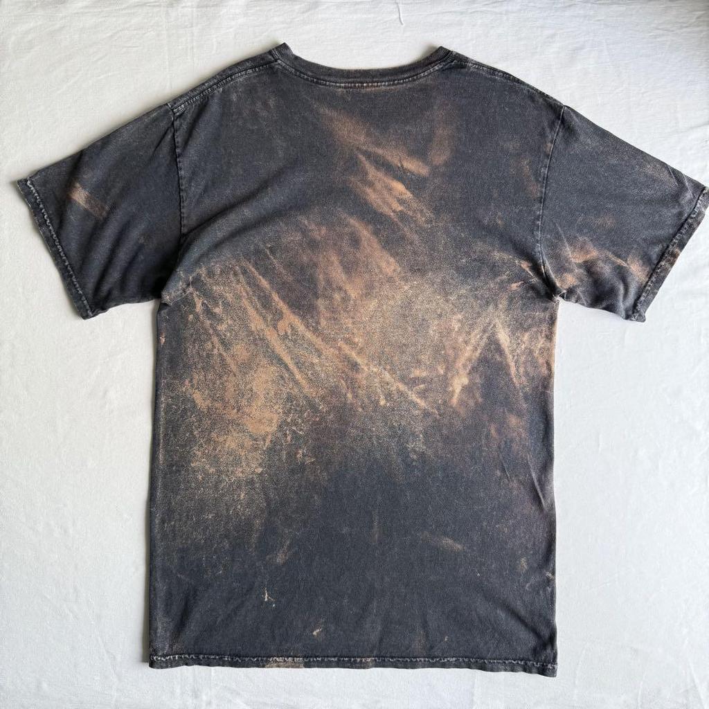 [USED] 00s DEATH NOTE Bleached S/S T-shirt Fade