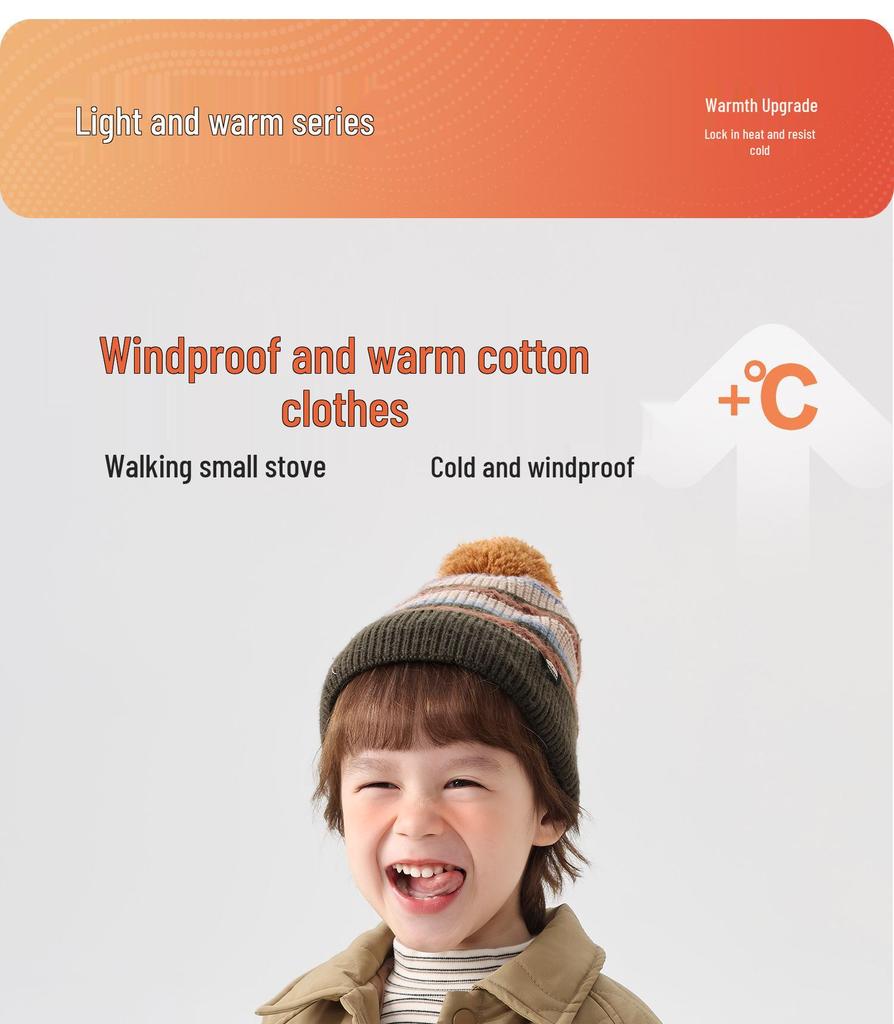 European Boys' Quilted Cotton Jacket – Winter 2025 Children & Toddler Wear