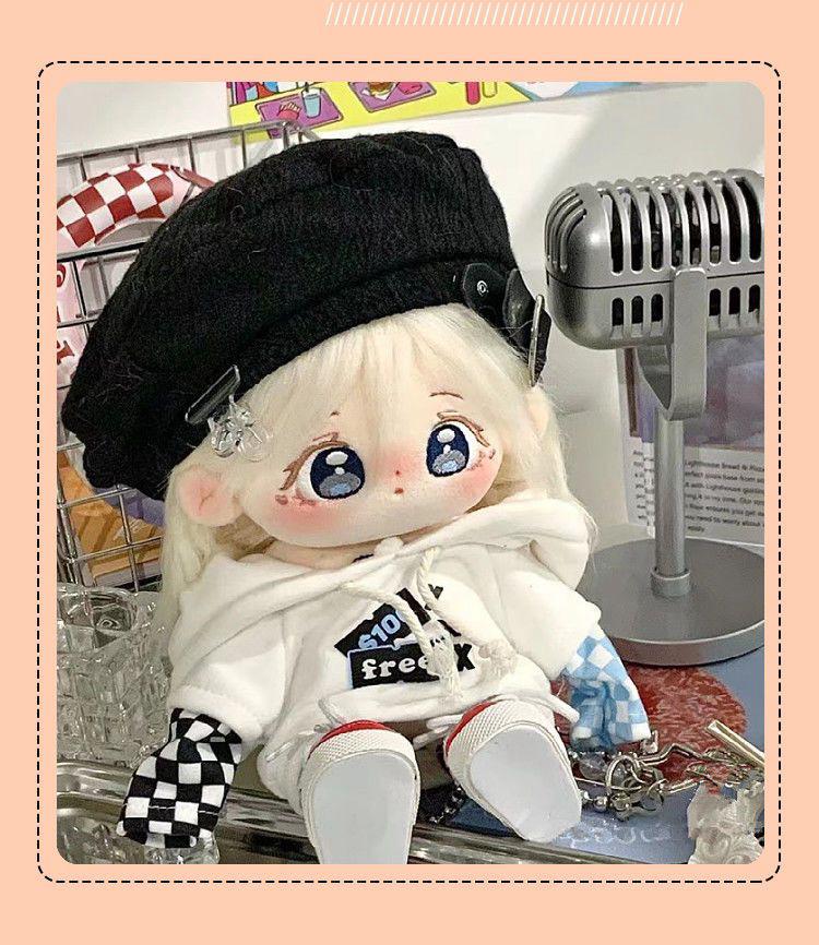 20cm Girl Doll Dress-Up Set - Cotton Outfits & Accessories for Female Friend Gift
