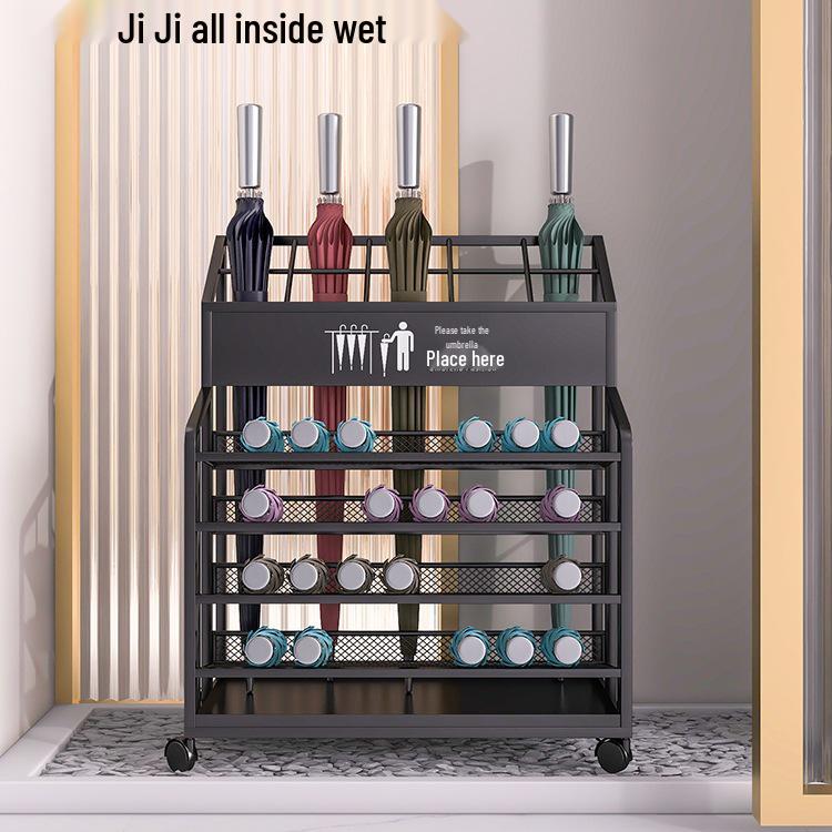 Commercial Large-Capacity Umbrella Rack for Hotel Lobbies and Doorways