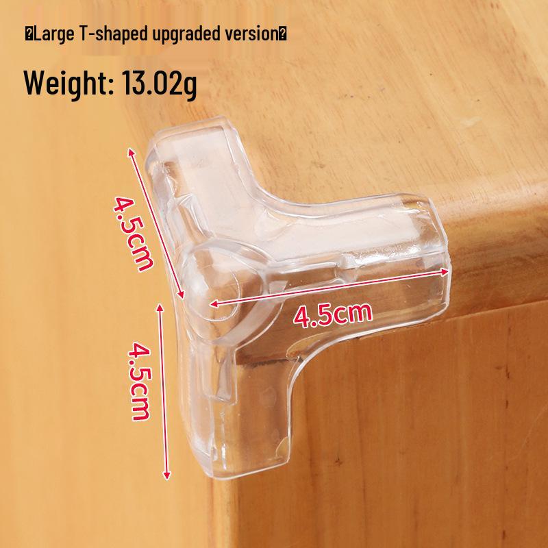 Teardrop-Shaped Transparent Silicone Corner Protectors for Furniture - Child Safety Soft Edge PVC Guards