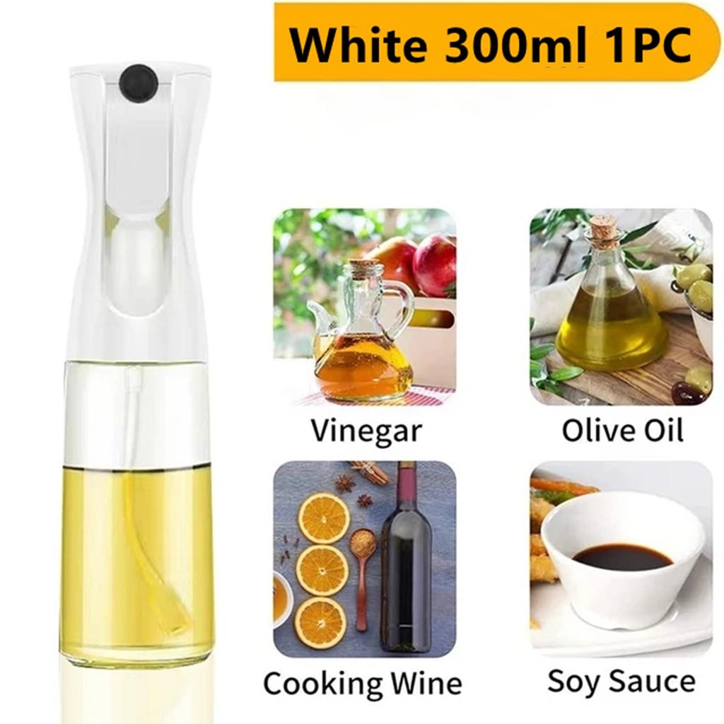 3PCS 200/300ml Oil Sprayer Bottle 1PC Kitchen Cooking Oil Dispenser Fitness Fat Loss Camping BBQ Vinegar Sauce Sprayer Bottle