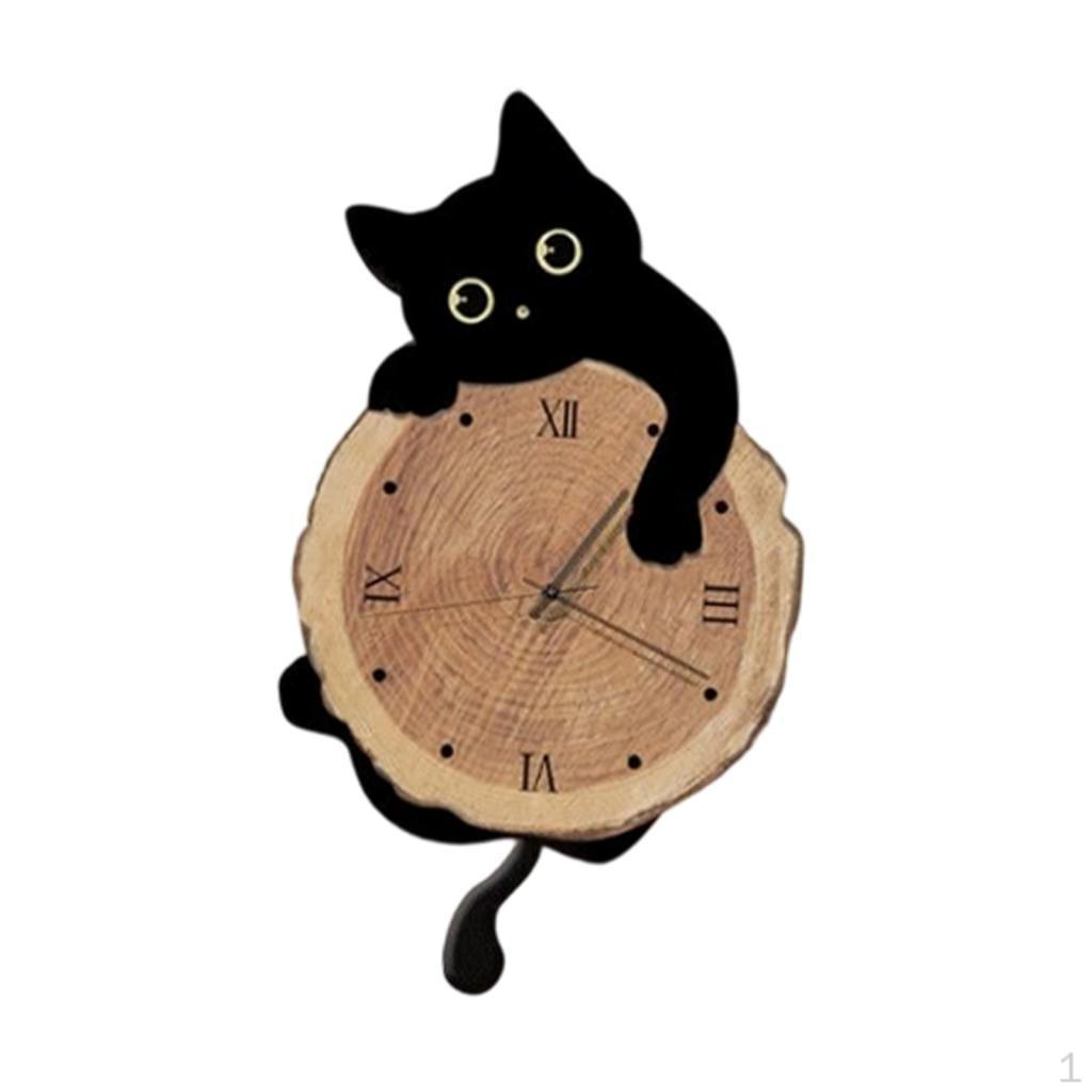 Настенные часы с маятником для дома Black