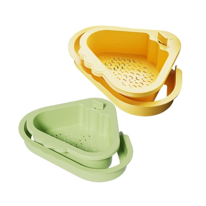 Durable Plastic Corners Strainer With Double Compartment Design For Efficient Sink Filtration And Storage