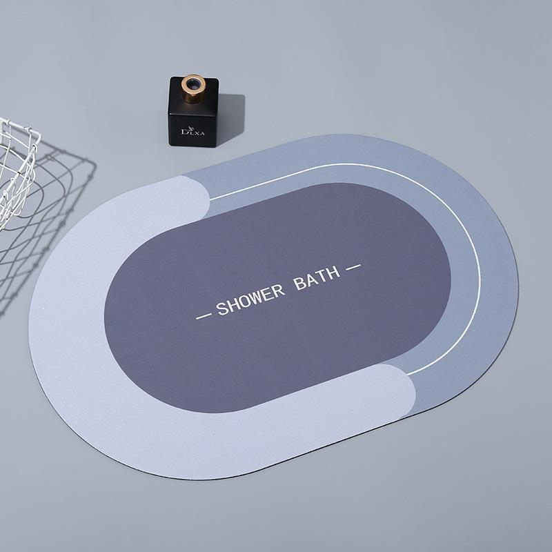 Nordic Minimalist Style Kitchen Floor Mat Bathroom Bathroom Door Mat Entry Door Mat Resistant To Dirty Diatom Mud Foot Mat