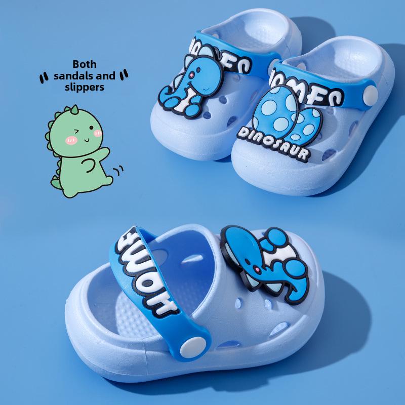 Kids' Cute Bear Non-Slip Summer Slippers: Soft Sole, Cool Clogs for Boys & Girls