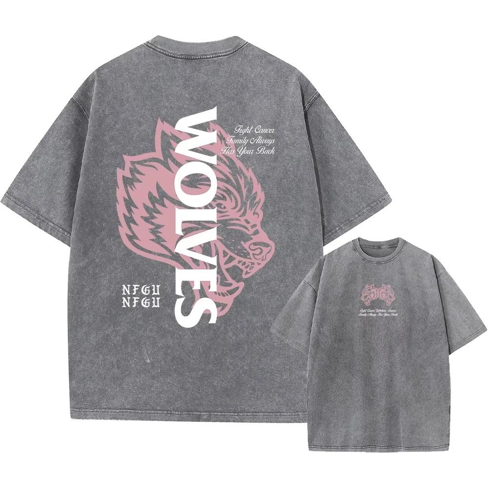 

Men s Harajuku Casual Short-sleeved Washed T-shirt Retro Printed Street Hip-hop Retro Punk T-shirt Pickled T-shirt Top M