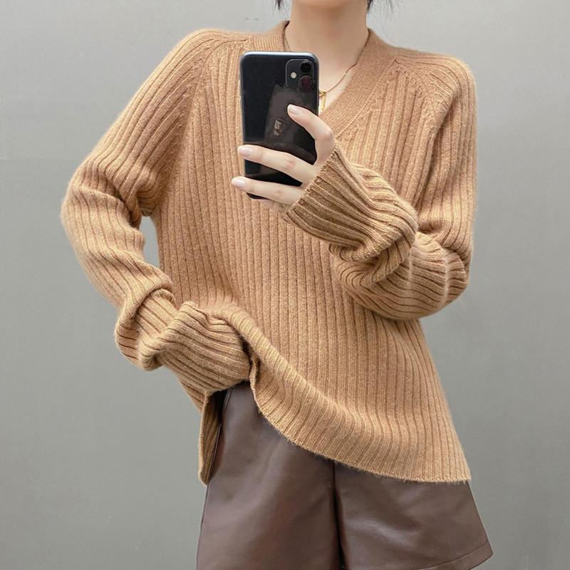 Qinghe 100% Pure Cashmere Women's Sweater - Ultra Soft Luxury Winter Pullover