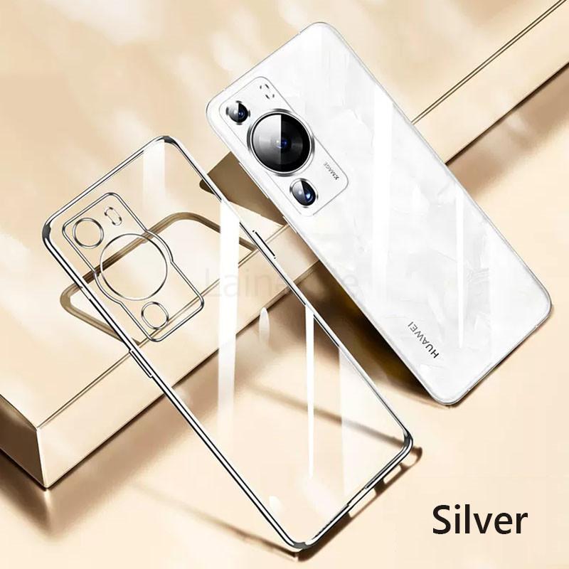Case For Huawei P60 Pro Luxury Plating Soft Clear Back Cover For Huawei P60 Pro Art P60Pro P60Art 5G Phone Case