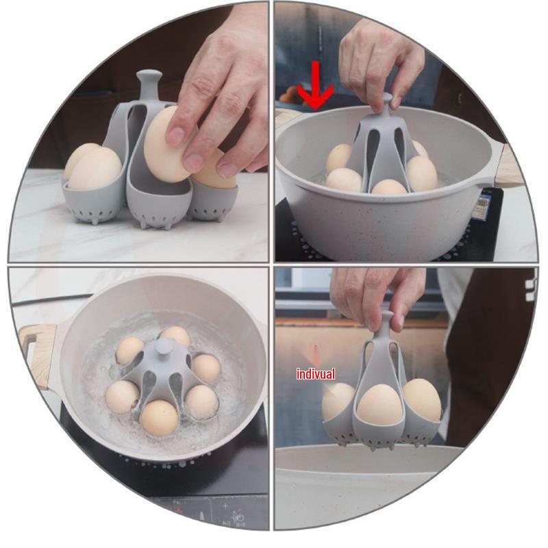 Silicone Egg Boiler & Holder: High-Temp Resistant, Food-Grade Mold for Boiling & Storing Eggs