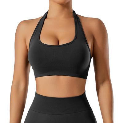 Sommer Schöner Rücken U-Ausschnitt Neckholder BH, Stoßfeste Lauf- und Fitnesskleidung, Sportunterwäsche, Yogakleidung, Weste für Damen