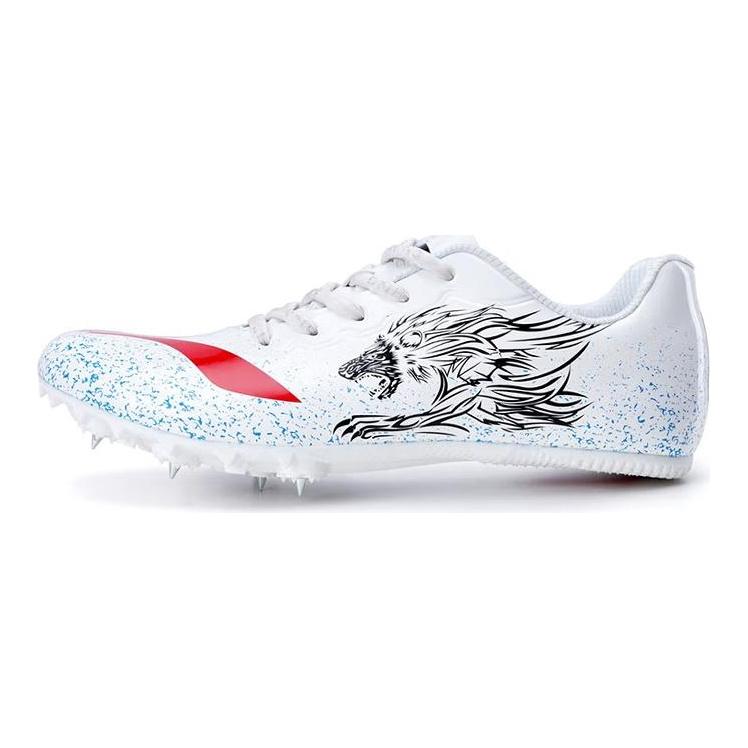 Li Ning Profesyonel Sprint Düşük Bilekli Koşu Ayakkabısı Unisex Koşu Ayakkabısı Beyaz Siyah LJJP171-3