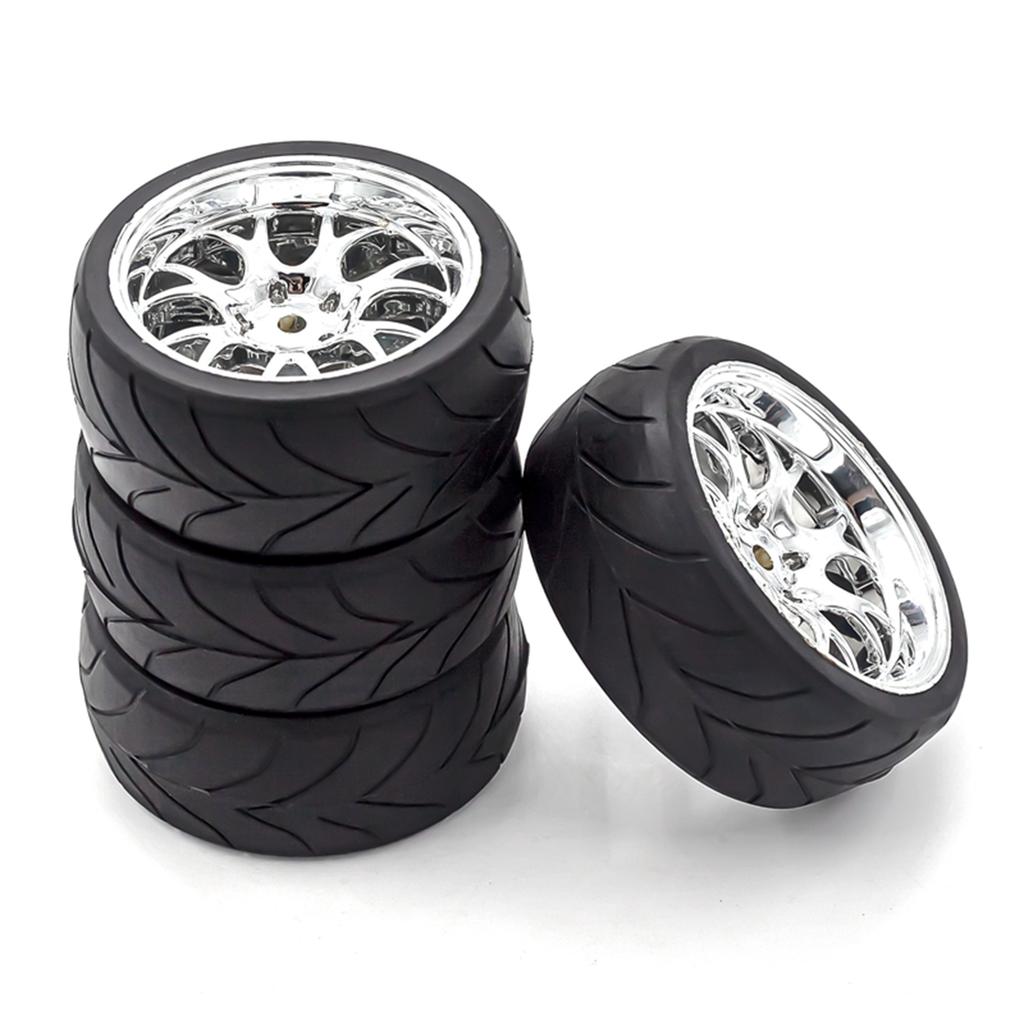RC Drift Tires RC Racing Car Tires 4pcs Replacements for 1/10 94123 94122 D5 RC Drift Car