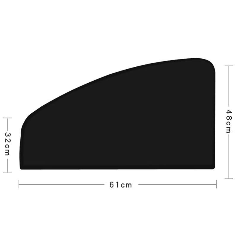 Universal Magnetic Sunshade for Car Window - Rear Seat Blackout with Suction Cup for Heat Insulation and Sun Protection