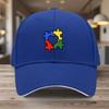 Autism Awareness Puzzle Heart Baseball Cap Polyester Adjustable Snapback Casual Hat For Unisex Women