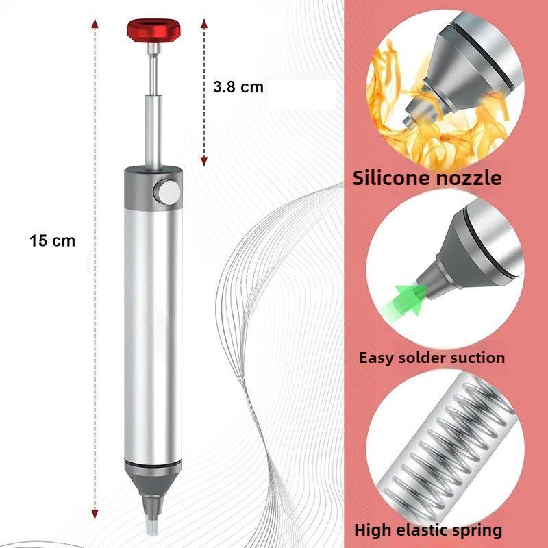 Aluminum Desoldering Pump ESD Safe Solder Sucker Vacuum Tool for Electronics Circuit Board PCB Repair Welding Desolder Gun