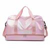 Large Capacity Colorful Shiny Fitness Travel Bag with Wet/Dry Separation - Versatile Crossbody Shoulder Bag