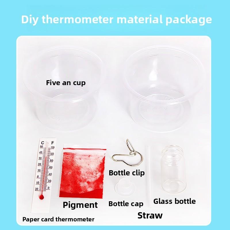 Science Experiment Diy Thermometer Kit With Fun Materials For Kids Educational Activity