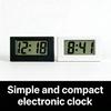 Small Digital Clock Mini Car Clock with Large LCD Display for Office Vehicle Home Table Battery Operated Desk Clocks