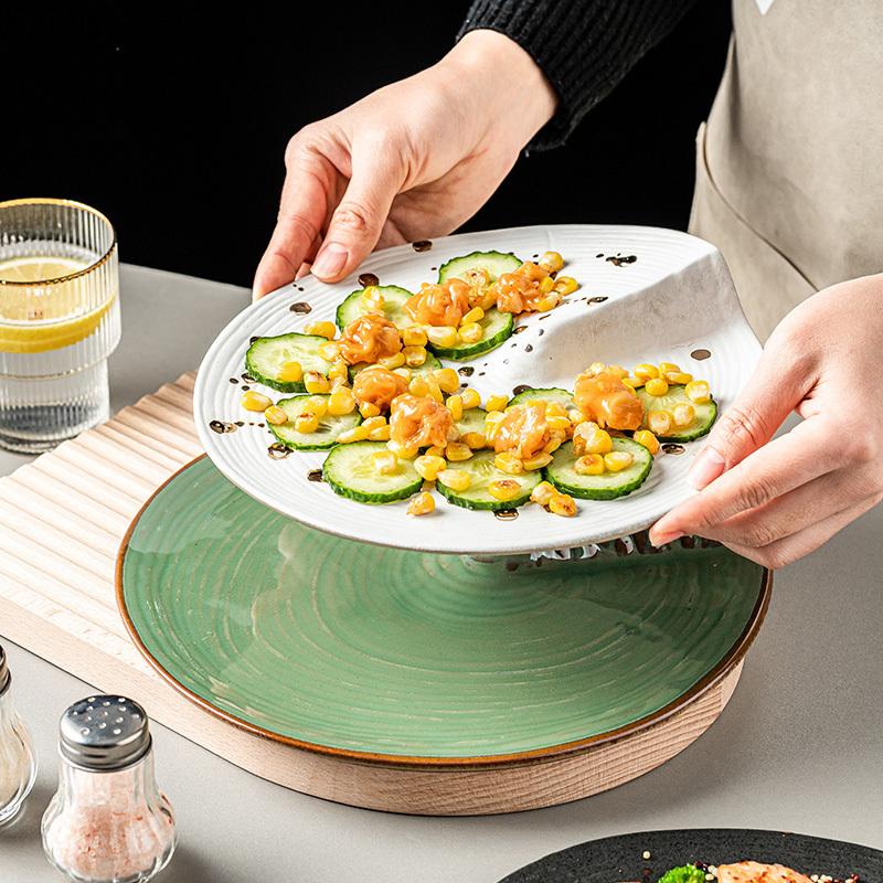 Creative Irregular Ceramic Dessert Plate Steak Plate Sushi Plate Service Plates Restaurant Molecular Cooking Specialty Tableware