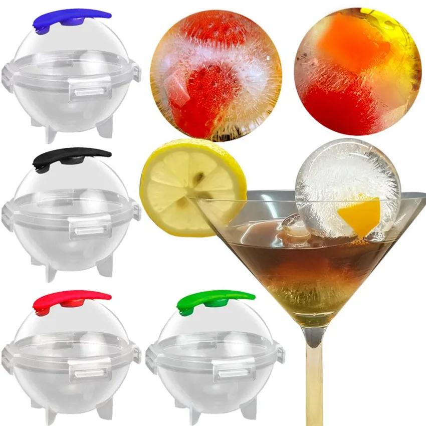 4/1pcs Creative Round Ice Hockey Cube Mold Refrigerator Spherical Large Ice Mold Ice Box Kitchen Tool