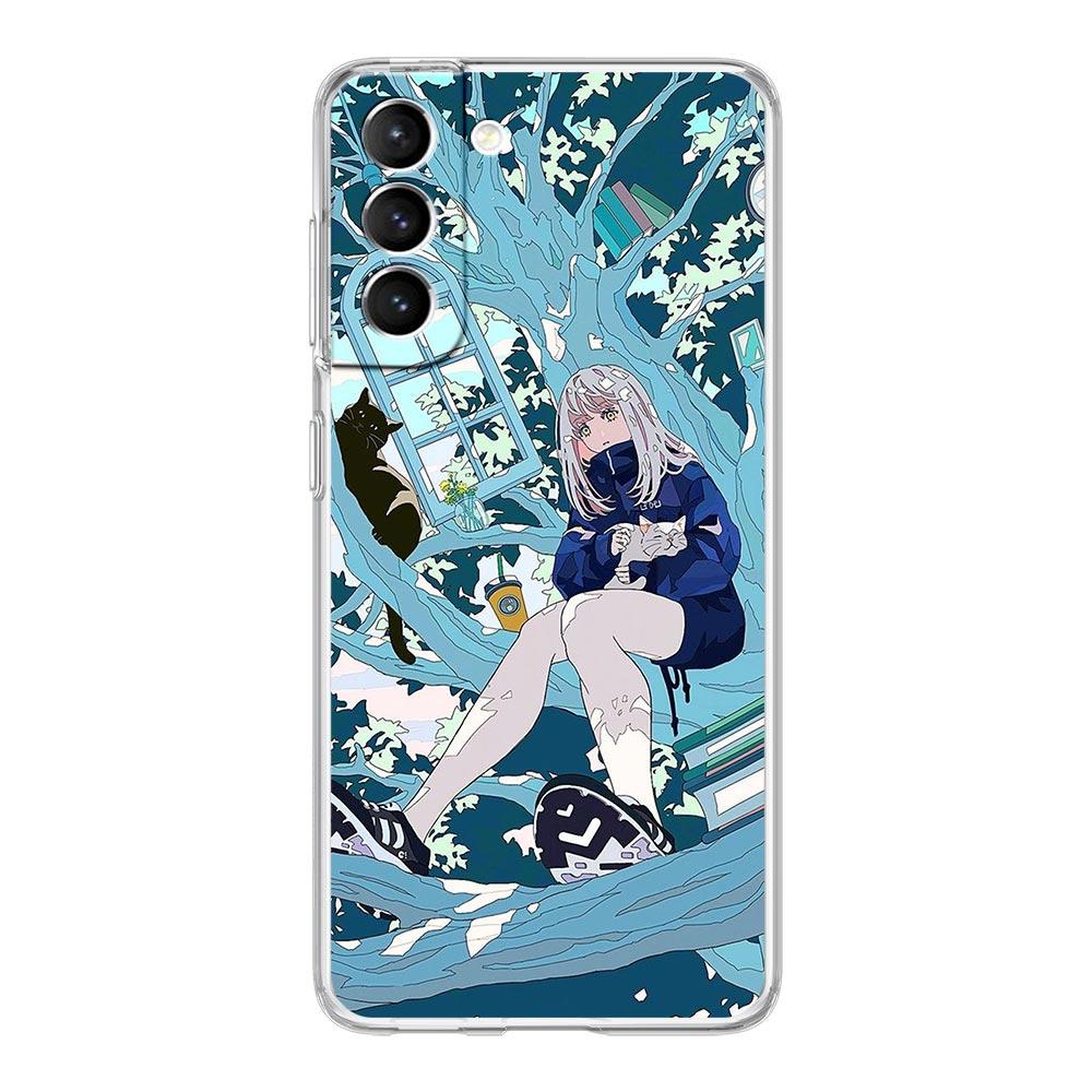 

Японское аниме Руки Девушки Пейзаж Чехол для телефона Для Samsung Galaxy S23 Ultra S22 5G S20 S21 FE 5G S10E S9 S8 S10 Plus Прозрачный чехол Samsung S21