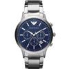 Uhr - EMPORIO ARMANI - AR2448 - Blaues Zifferblatt - 41 mm Gehäuse - Stahlarmband