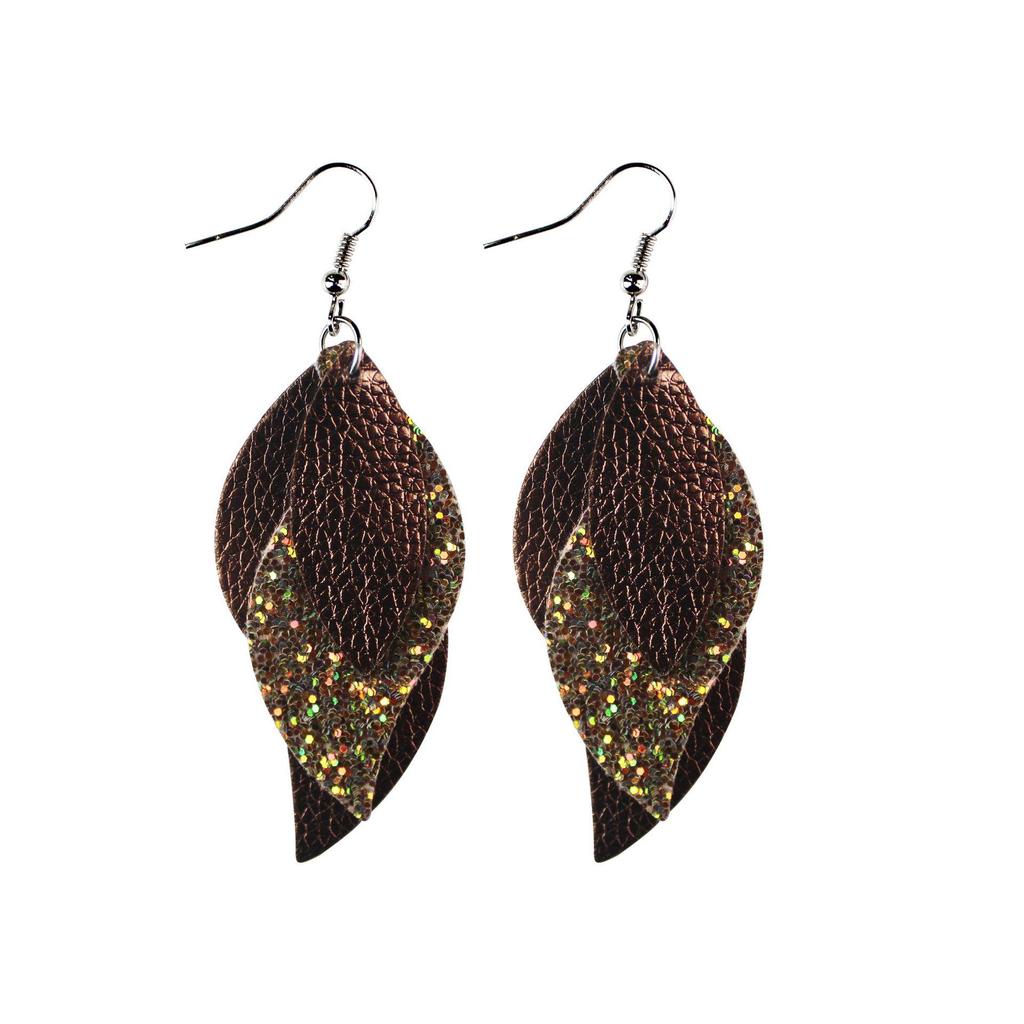 Stylish PU Leather Earrings: Creative Designs & Shapes