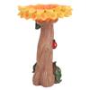 Sunflower Statue Garden Decor Resin Sunflower Sculpture Bird Feeder for Outdoor Lawn Yard Decoration