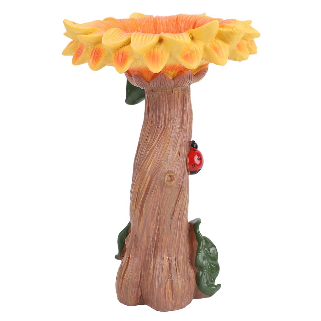 Sunflower Statue Garden Decor Resin Sunflower Sculpture Bird Feeder for Outdoor Lawn Yard Decoration