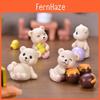 Delightful Resin Bear With Honey Pot Mini Sculpture For Home Display
