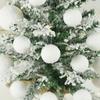 6pcs DIY Christmas Snowballs 4/6/8CM Christmas Hanging Balls  Home Xmas Decor