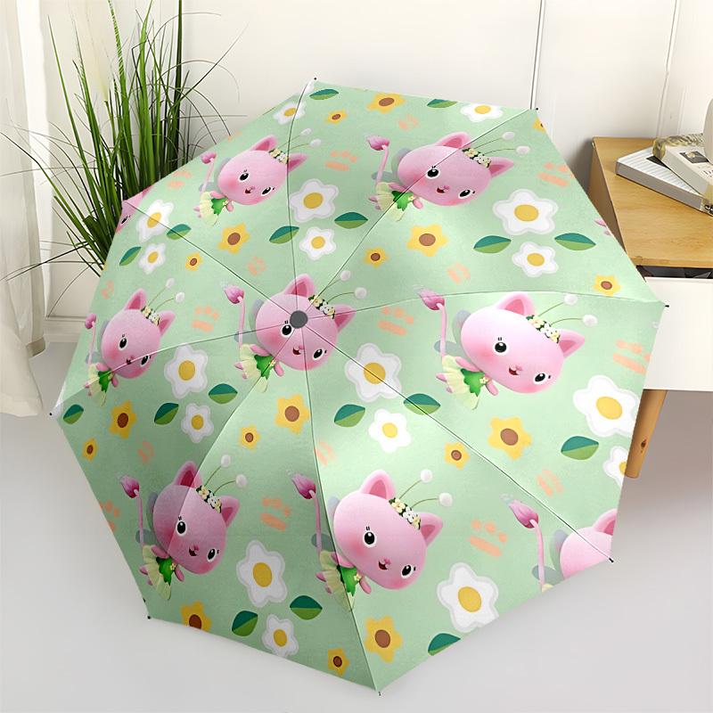 

Gaby s Dollhouse Automatic Folding Umbrella Compact 8 rib Design,Unique Style,Suitable for Everyday Outdoor Use,Perfect Gift for Friend