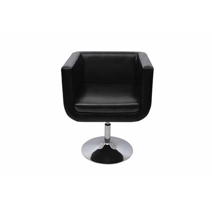 Fauteuil Ajustable Moderne Club Noir 2 pièces 160440